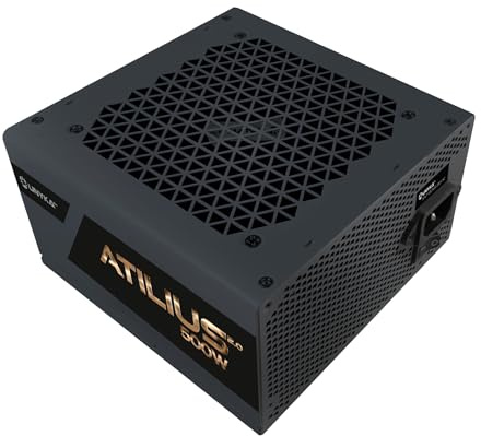 UNYKAch Fuente de Alimentación ATX ATILIUS 2.0 Black 500W 80+ Bronze