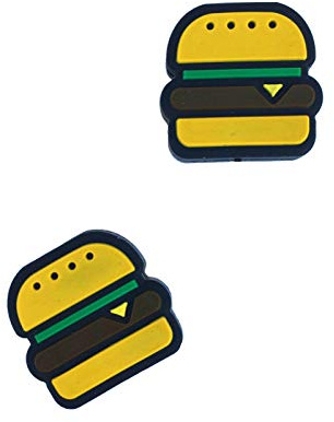 TT Sports Tennis Dämpfer 2er Sets in verschiedenen Varianten (Bier, Pizza, Burger und Donut) Tennisdämpfer in verschiedenen Designs Vibrationsdämpfer