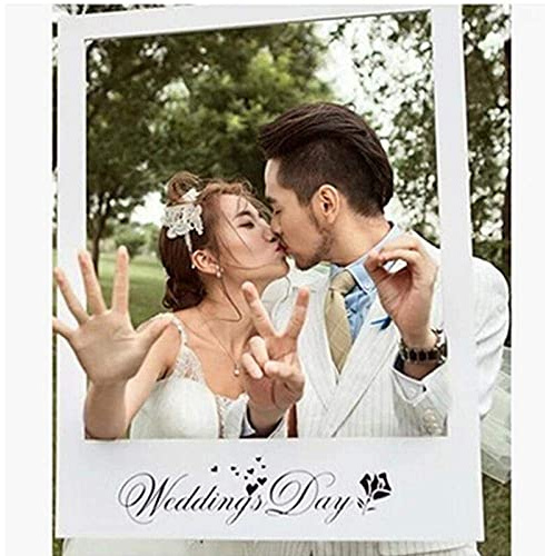 Zonster Accessoires Photo Cadre Pour Mur De Photo Décoration Mariage Ornements D'événement Fournitures DIY Photobooth - Blanc