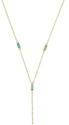 Amor Kette mit Anhänger 925 Sterling Silber Damen Halsschmuck, mit Zirkonia synth., 42+3 cm, Gold, Kommt in Schmuck Geschenk Box,