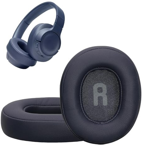 kwmobile 2x Headphone EarpPads for JBL Tune T760NC / T750BTNC / T710BT / T700BT Replacement Ear Pads - Headphone Ear Covers - Dark Blue