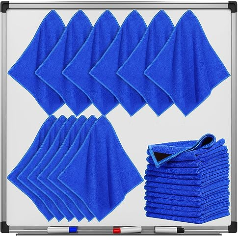 Nuenen 24 Packs Magnetic Cleaning Cloth Microfiber Dry Erasers 10'' x 10''