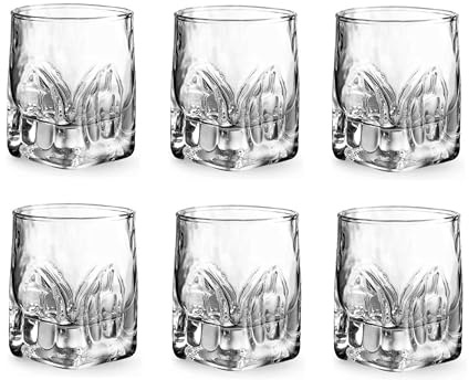 Provance 6er Set Premium Schnapsgläser 40ml (4cl) – Elegante Kristall Shotgläser mit 2mm Wandstärke | Ideal für Whisky, Rum, Wodka, Gin & Kurze | Robuste Stamper für Genussmomente