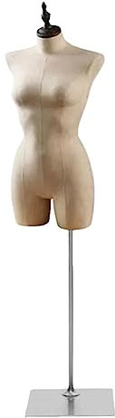 Schneiderpuppen Premium Schaufensterpuppen, Verstellbarer Schaufensterpuppenkörper, langlebige Kleidung, Modelle, Unterwäsche, Halbkörperpuppe, weiblicher Schaufensterpuppenkörper leicht tragbar