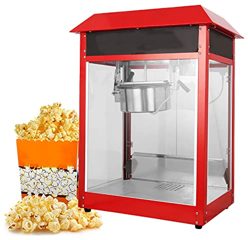 XNZJHPP 1600W Electric Hot Air Popcorn Popper Maker,Fat Free & Healthy Movie Night Treats,Hot Air Popcorn Popper w/Wide Mouth Design