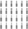 LDERFIV 24 Piezas Puntas Torx, Puntas Atornillador de 25 mm de Longitud, Juego de Puntas Destornillador de Acero S2 de 1/4 Pulgada, T10, T15, T20, T25, T30, T40, PH1, PH2, PH3, PZ1, PZ2, PZ3