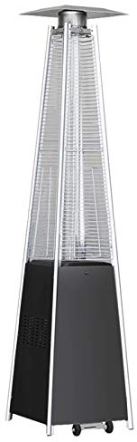 ANAIUCY Waterproof Outdoor Garden Gas Heater with Temperature Control Flameout Switch/Wheels for Balcony, Courtyard, Garage, Patio