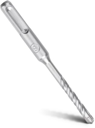 MOXPIFY SDS Plus Broca para hormigón 6 x 110 mm, con 4 cortes de carburo y doble rosca, para hormigón, piedra, piedra natural