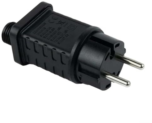 ZYWUOY 31v EU Stecker 8 Modi Lichterkette Netzteil Adapter,Ip44 Wasserdicht,UnterstüTzt 500 Led-Leuchten,Geeignet FüR Dekorative Beleuchtungsanwendungen, Weihnachtsbeleuchtung Und Vorhanglichter