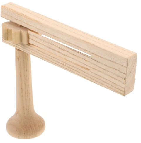 Hoement Wooden Ratchet Noise Maker Aus Holz Für Sportveranstaltungen Mexikanische Ratsche Musikinstrument Für Partygeschenk Und Geburtstagsfeier