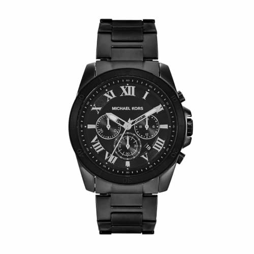 Michael Kors Montre Alek pour Homme, Mouvement chronographe à Quartz avec Bracelet en Acier Inoxydable