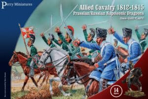 Perry Miniatures, RPN 100 Allied Cavalry-Prussian and Russian Napoleonic Dragoons 1812-15, 14 Figuren