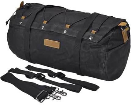 Youmero Motorrad Satteltasche Kompatibel Mit Motorrad-Hecktaschen, wasserdichte Motorrad-Hecktasche, Gepäckträgertasche, Aufbewahrungstaschen, Gepäcktasche, Universal(Black)