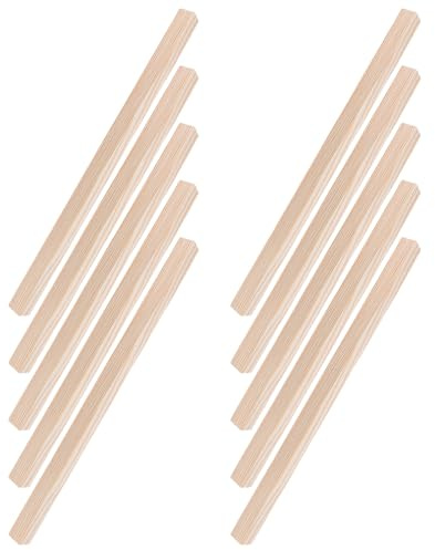 POPETPOP 10pcs Wooden Trim Strips Unfinished Model Wood DIY Craft Window Door Shelf Edge Molding Appliques for Home Decor