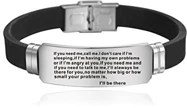 Generisch Kvartsarmband silikonsmycken armband mitt armband länk stål gåva rostfritt flicka armband alla hjärtans dag pläterade meddelanden och smycken, Taille unique, Rostfritt stål