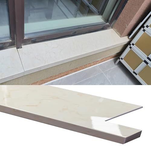 Protezione per davanzale della finestra, rivestimento in plastica resistente per davanzali in cemento, pietra e legno, ideale per ristrutturare la casa, 80 x 25 cm