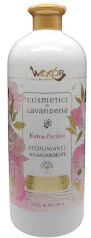 Ammorbidente Profumante, Extra Parfum con Essenza Concentrata, Disponibile in Diverse Fragranze, 1000ml (Rosa & Peonia)