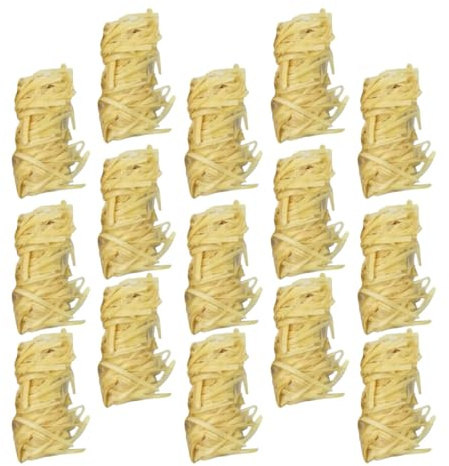 SILENRADAWN 50 Piezas de Rollos de Madera Cera para Encender Fuego Rápido, Seguros y Naturales para Barbacoa, Estufas y Chimeneas de Leña, Ideales para Camping y Uso al Aire Libre