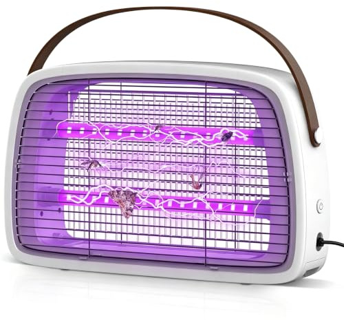 seenlast Lampe Anti Moustique, 3800V Moustique Electrique, 2 UV LED Tue Mouche Electrique pour Intérieur et Extérieur, Anti Mouche Efficace Contre Les Moucherons, Mosquito et Insectes