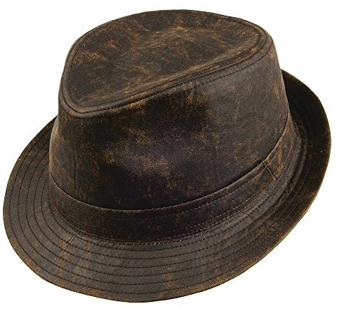 Jaxon & James Verwitterter Trilby - Braun
