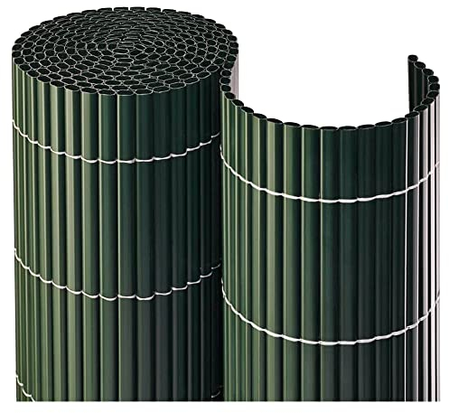 NOOR Balkonblende Premium 0,9 x 3m Grün I Hochwertiger, wasserdichter Sichtschutz aus Kunststoff I UV-beständige Sichtschutzmatte für Garten, Balkon & Terrasse I Made in Germany
