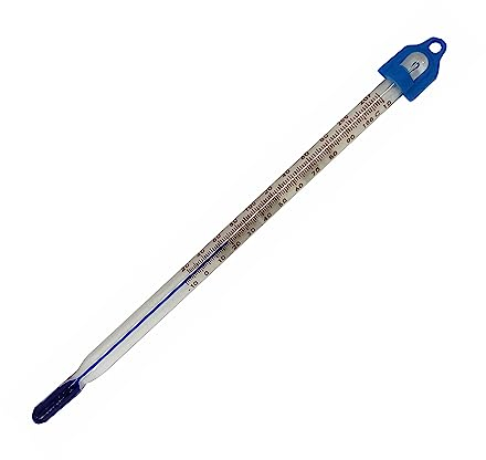 Glass Thermometer -10 to +110 155 mm Water Temperature Thermometer Lab & Scientific Products for Measuring Water Liquid Home Brew Wine and Beer or for Laboratory Lab Scientific Use Made in UK