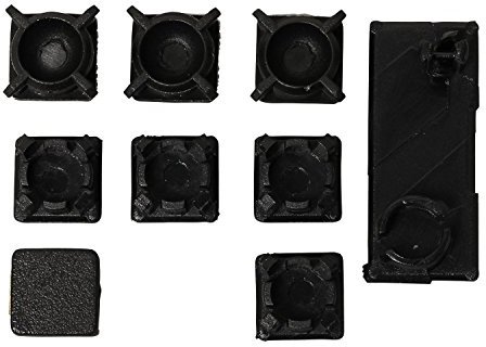 Kit de cubierta de goma para patas de tornillo para la consola Sony PS3 Slim 2000 3000 (paquete de 9)