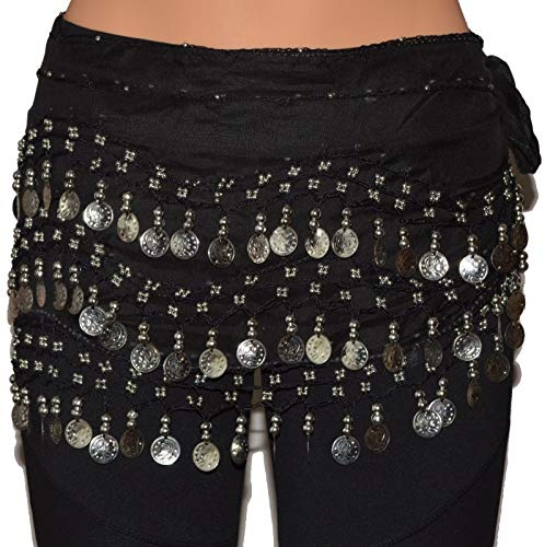 Tanzbekleidung & Accessories Bauchtanz Chiffon Hüfttuch Münzgürtel Bauchtanzgürtel Belly Dance Karneval
