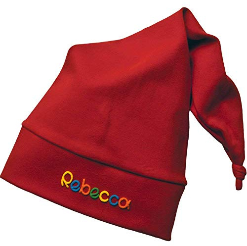 Zipfelmütze Rot mit Namen - Mütze für Kinder Winter personalisiert in verschiedenen Farben - Wintermütze Kindermütze Mädchen Junge mit Wunschbeschriftung