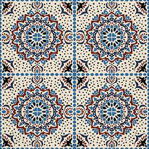 HEKO PANELS Stoff Oxford Wasserdichte Meterware Canvas-Stoff Polyester Stoff Zum Nähen Nähstoffe Dekostoffe Wasserabweisend Blickdicht Mandala 3 Meter 155 x 300 cm
