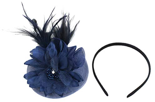 Fascinator Schwarz Women's Fascinator Hair Clip Hat Vintage Banquet Headwear Fascinators Hat Feder Kopfschmuck Fascinator Hochzeit 50er Jahre Fascinator Hut Für Frauen