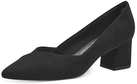 MARCO TOZZI Décolleté Donna con Tacco a Blocco Vegane, Nero (Schwarz), 40 EU