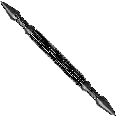 TYRWEEY Hammerless Spring Loaded Center Punch Dual Head 1/8-in, 3/16-in | Hammerless Spring-Loaded, for Wood& Metal, Heat-Treated Carbon Steel, Rust-Resistant, Impact-Resistant, Ergonomic Grip