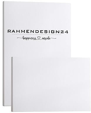 Rahmendesign24 Bespannter Keilrahmen/Leinwand (unbedruckt), 75x98cm, 260g/m² (100% PES), 18 mm (Standard)