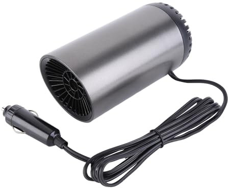 Auto Heizlüfter 12V 150W, Tragbarer Autoheizung mit Luftreinigungsfunktion Defroster Defogger 2-in-1 Auto Heizung und Kühlung für Auto Innenraumheizung Windschutzscheibe Schneller Heizlüfter Defroster