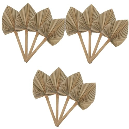 Cabilock 12 Piezas De Hojas De Palma Secas Arreglos Naturales Hojas Tropicales Planta Hojas Verdes Decoración Hoja Natural Adornar Decoración De Boda Plantas Decoración