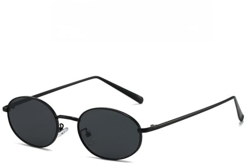 WDZAYXC Retro Oval Sonnenbrille für Damen Herren