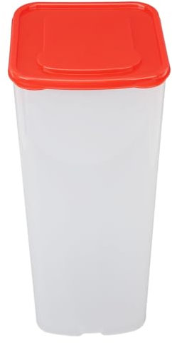 Baxnore Scatola portapane in plastica, Scatola portapane di grande capacità, Scatola portapane, Portapane resistente all'usura per uso commerciale domestico (rosso)