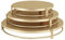 ZAYMDO Juego de 3 soportes de metal dorado para cupcakes, para fiestas, postres para bodas, cumpleaños, baby shower, bandeja de exhibición de pasteles de postre