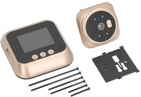 Dilwe Digital Peephole Camera, Easy to Operate Night Door Video Doorbell with Screen for Home Security