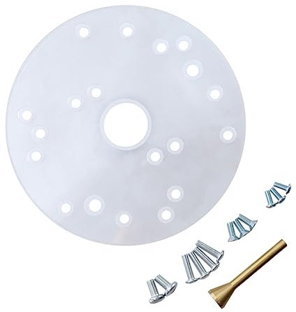 Angoily Router Base Plate Replacement Acrylic Router Base for Router Accessories Trimmer Base Plate for Router