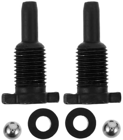 TOPBATHY 2 Stück Ölrücklaufventil des Wagenhebers Hydraulische Jackteile Ölablassschraube Black Metall