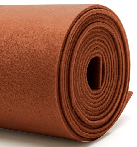Feltro fai-da-te 30 cm x 250 cm - 3 mm di spessore Feltro per artigianato in colori singoli – Tessuto in feltro al metro Per sottobicchieri in feltro, feltro per borse, sottobicchieri in feltro