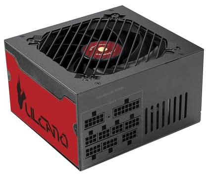 Mars Gaming MPVU750SIM, Modulärt ATX Nätaggregat 750W, 10 Års Garanti, 80 Plus Silver +87%, 14 cm FDB-Fläkt, AI2-RPM och DC-DC Tekniker, Japanska Toshin Kyogo 105° Kondensatorer, Röd
