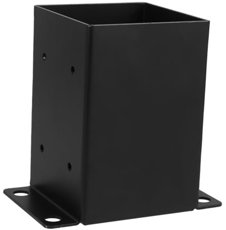 Milisten Base per Post Legno per e Strutture Esterne Kit Resistente per Installazione Sicura