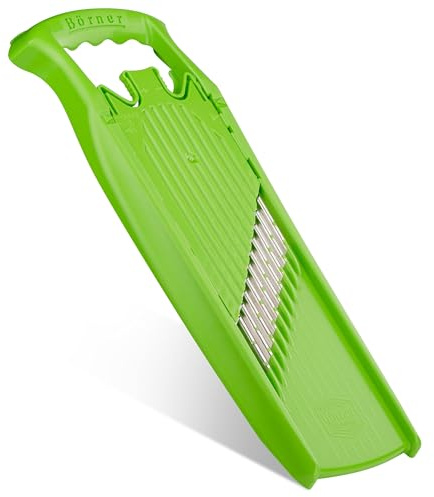 Börner by Reston Lloyd Wave-Waffle Power Line • Crinkle Cut/Spirelli Vegetable Slicer • Slicer for Wave Waffle Cut Style • Multiple Thickness Options • Made in Germany, Lime