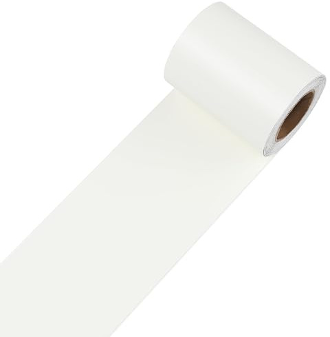 Decotalk Bordüre Selbstklebend Beige Tapetenbordüre 7.6X1500cm Wandbordüre Selbstklebende Bordüre Beige Tapetenbordüre PVC Klebeband Border fur Badezimmer Küche Wohnzimmer Schlafzimmer Wasserfest