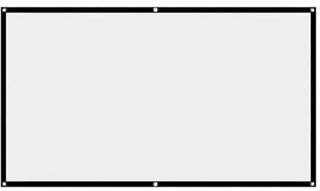 Écran de Projection Pliable 16:9, Portable, Double Face, Anti-Plis, avec Trou de Suspension, idéal pour Le Camping en Plein air, Projection Avant/arrière translucide (110 Pouces)