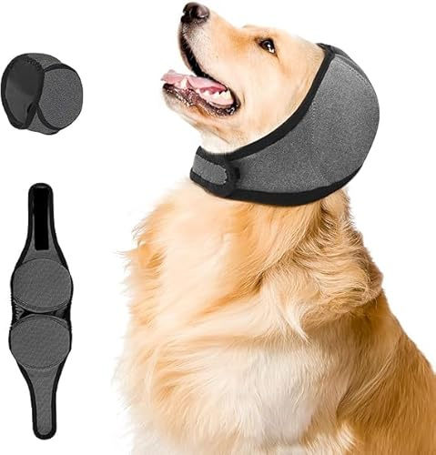 Hunde Ohrenschützer Mit Geräuschunterdrückung, L zum Schutz vor Lärm, Beruhigung, Verstellbar Gehörschutz Für Hunde, Für Kleine Mittlere Und Große Hunderassen Und Katzen Winterpflege