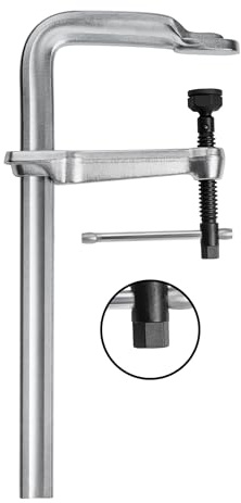 BESSEY Hochleistungszwinge STB30M | 300 mm Spannweite | 2200 kg Spannkraft | Robuste Hochleistungszwinge mit hoher Spannkraft für kraftvolles, präzises und sicheres Fixieren von Werkstücken